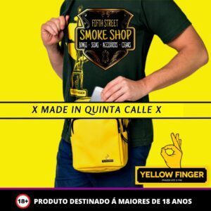 shoulder bag yellow finger